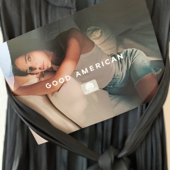 Good American- Swim Cover Up/Robe Size 2-4. Color - black - Picture 8 of 8